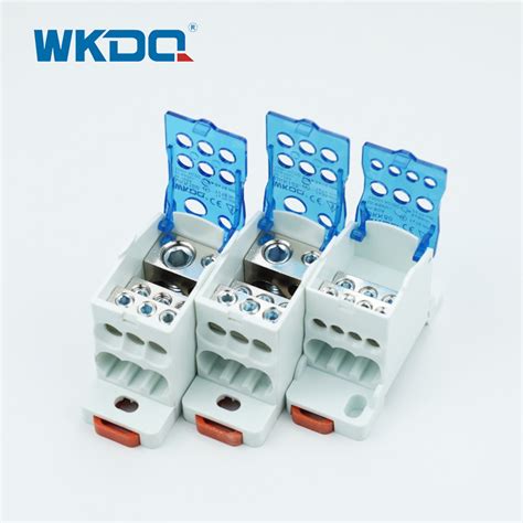 Ukk 400A 35 mm DIN Rail Wiring Distribution Block 